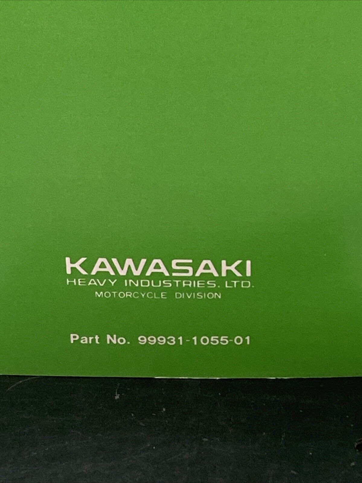 GENUINE KAWASAKI 99931-1055-01 KDX80 MOTORCYCLE ASSY AND PREP MANUAL 1979