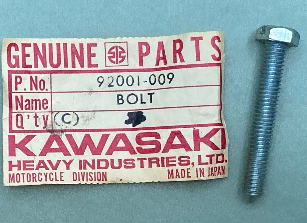 QTY 3 NEW GENUINE KAWASAKI 92001-009 BOLT CHAIN ADJUST | 6 M/M THREAD