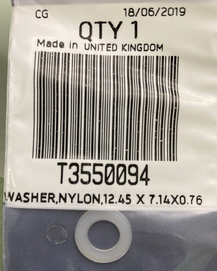 NEW GENUINE TRIUMPH T3550094 Washer, Nylon, 12.45 X 7.14X0.76