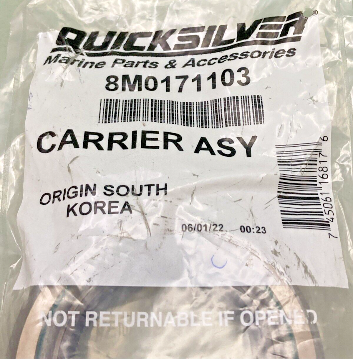 NEW GENUINE MERCURY QUICKSILVER 8M0171103 U-JOINT SEAL CARRIER ASSY