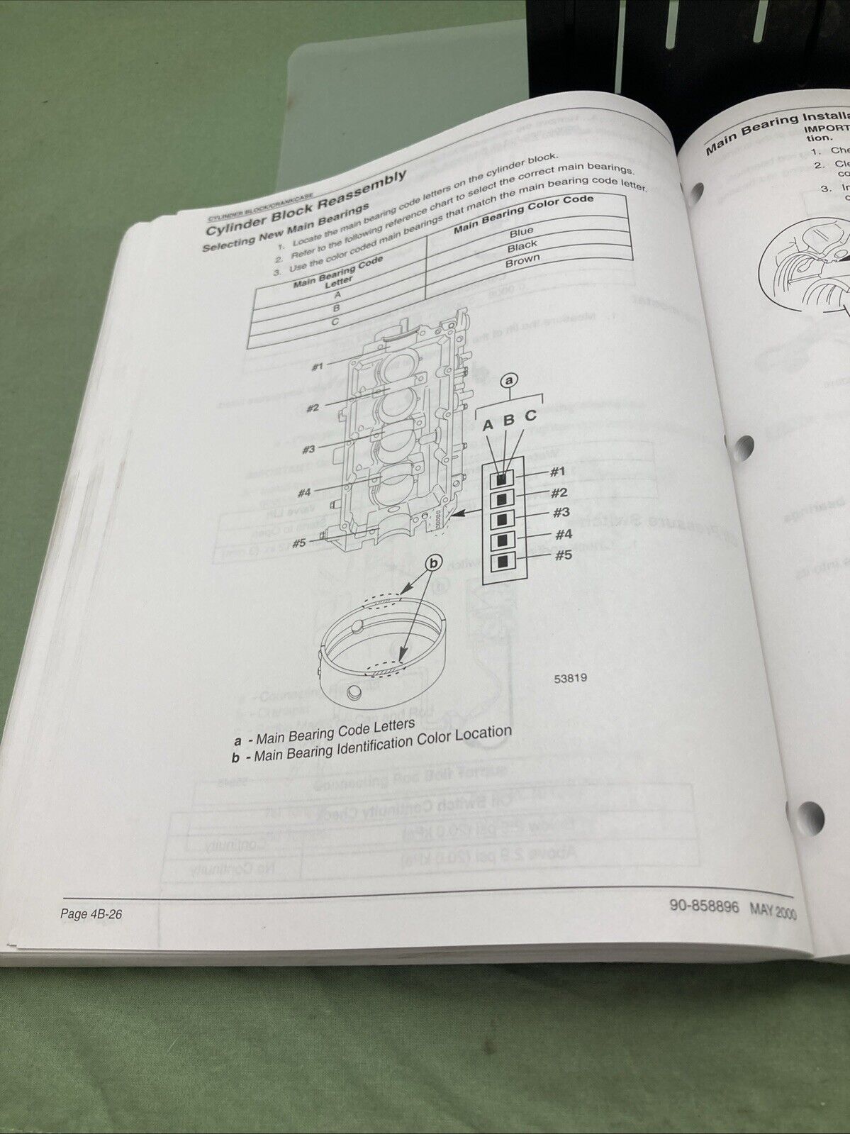 GENUINE MERCURY 90-858896 50/60 FOURSTROKE SERVICE MANUAL 2000