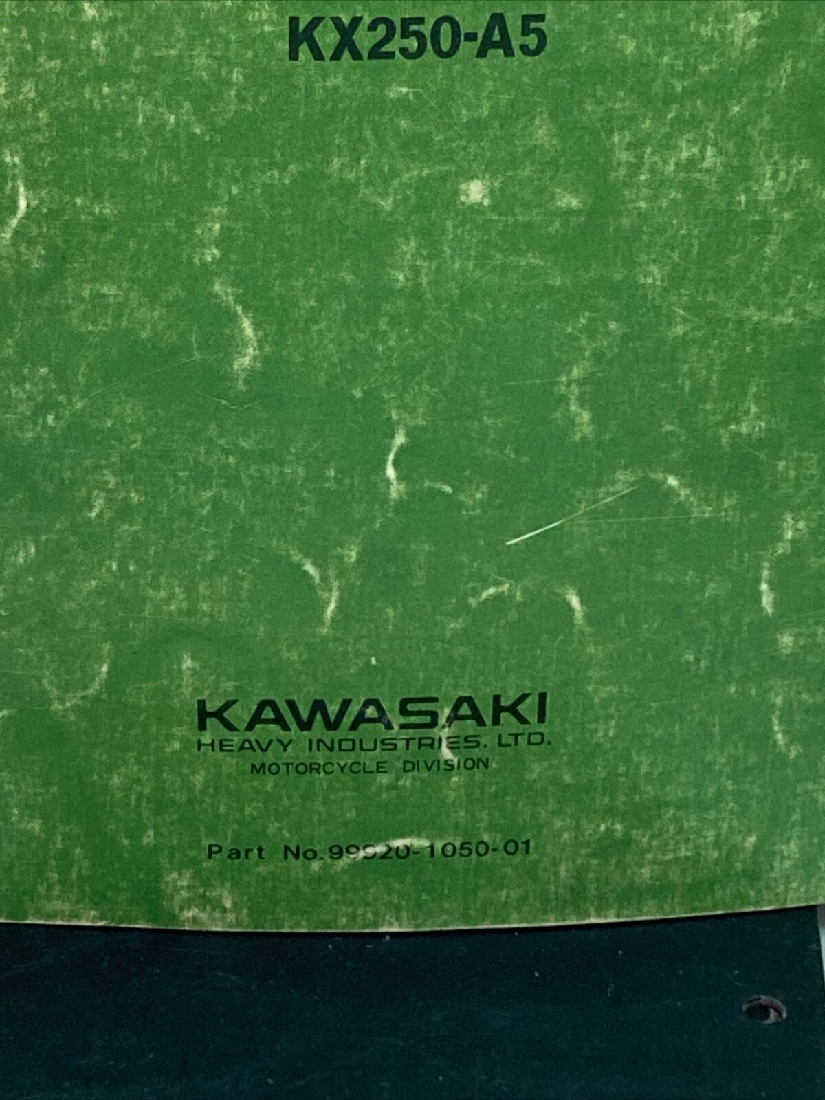 GENUINE KAWASAKI 99920-1050-01 OWNER'S AND SERVICE MANUAL KX250