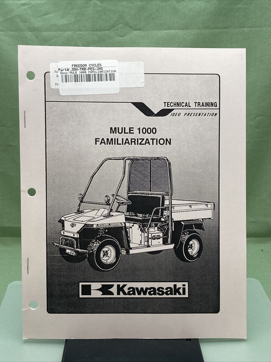 GENUINE KAWASAKI JDH-TRBPES-JHSST-M1VRM88 MULE 1000 FAMILIARIZATION