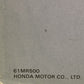 HONDA 61MR500 PC800 PACIFIC COAST SERVICE MANUAL 1989