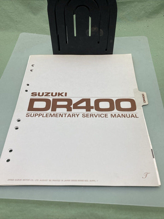 GENUINE SUZUKI 99000-85660-03E DR400 SUPPLEMENTARY SERVICE MANUAL 1980