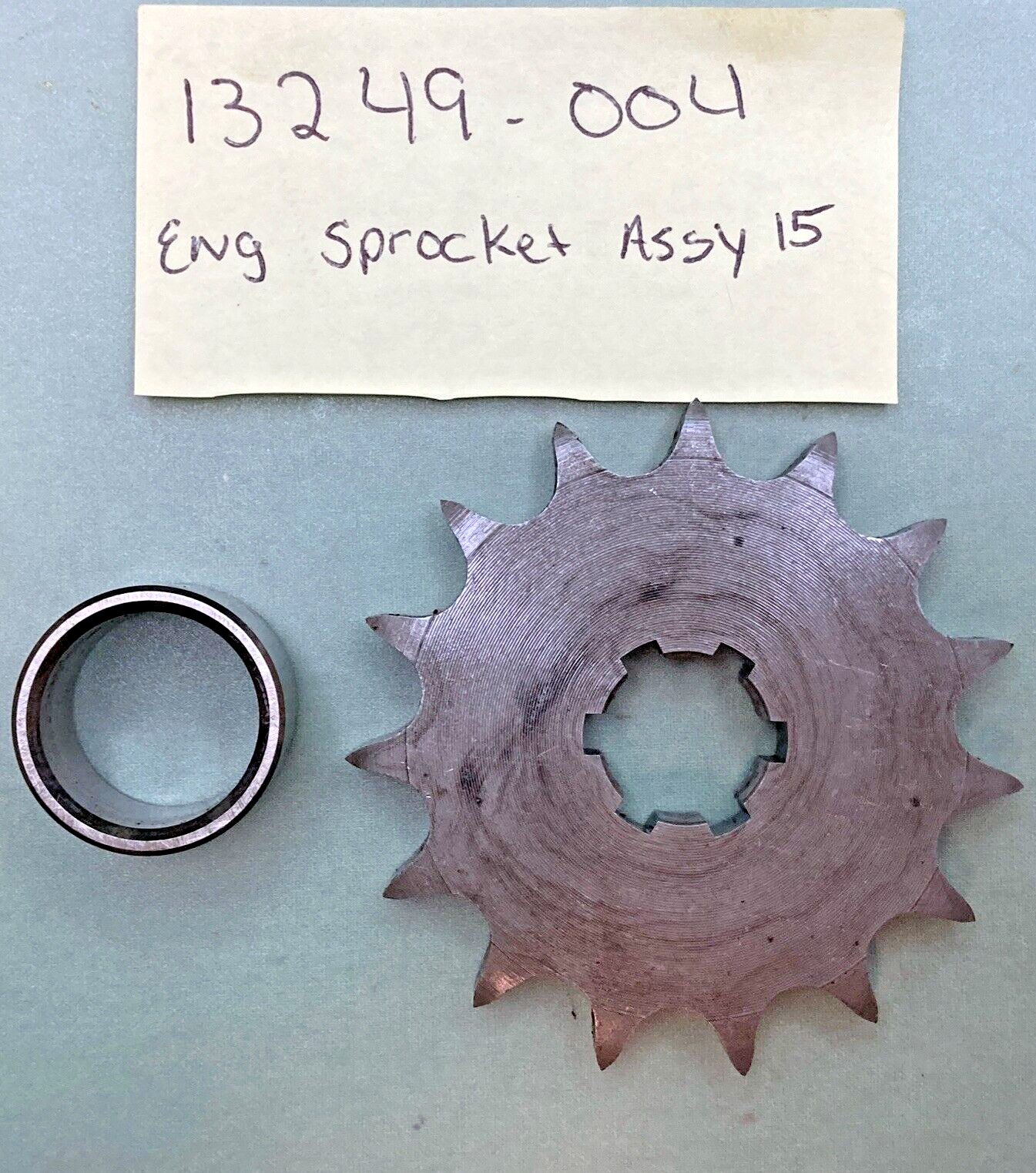 REPLACES KAWASAKI 13249-004 ENG SPROCKET ASSY 15 S.T.D.