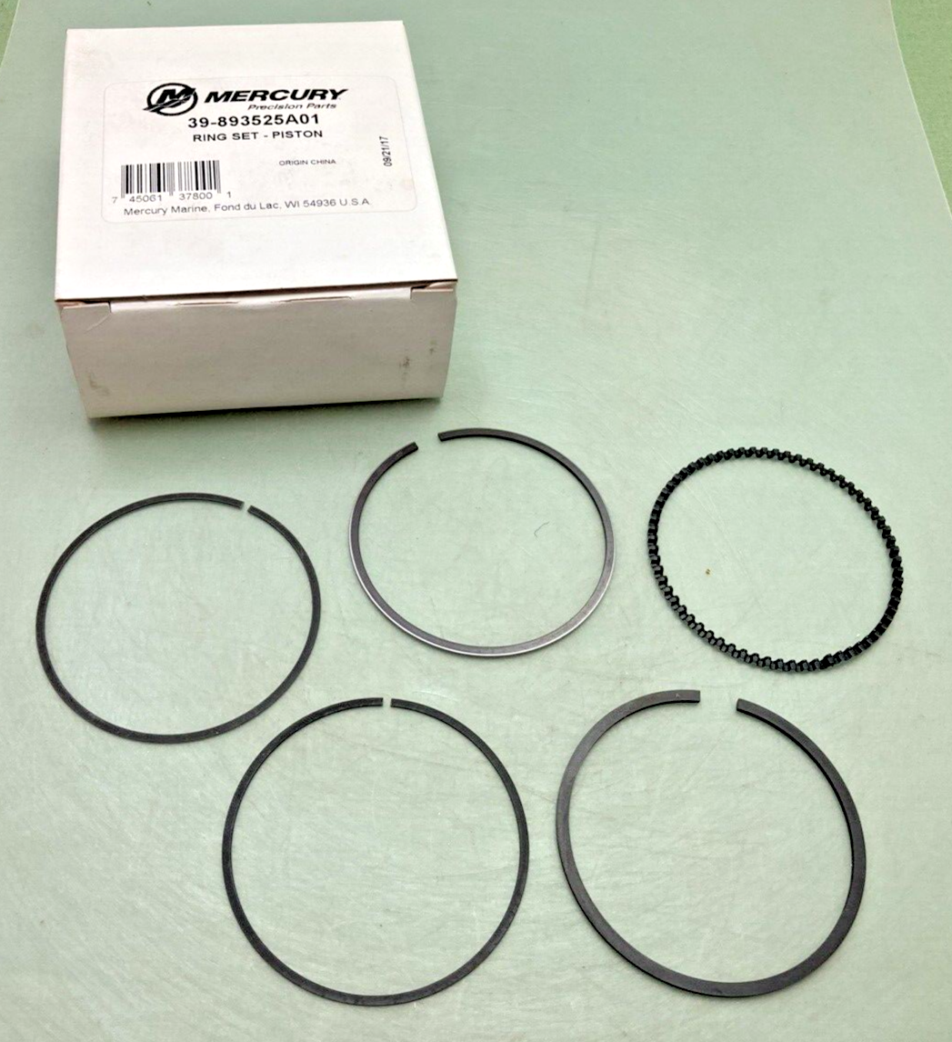 NEW GENUINE MERCURY QUICKSILVER 39-893525A01 PISTON RING SET