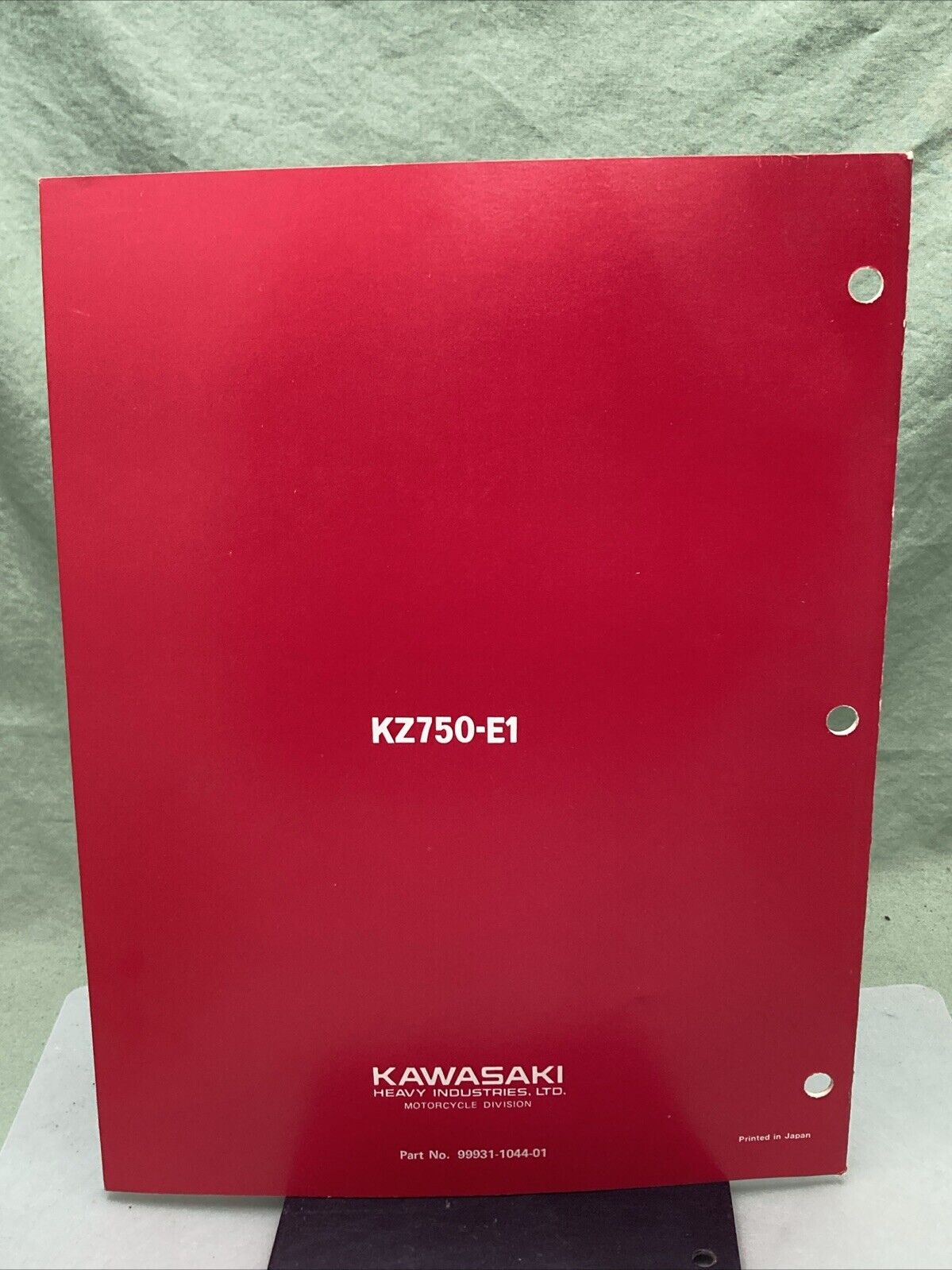 GENUINE KAWASAKI 99931-1044-01 KZ750 MOTORCYCLE ASSEMBLY AND PREP MANUAL 1979