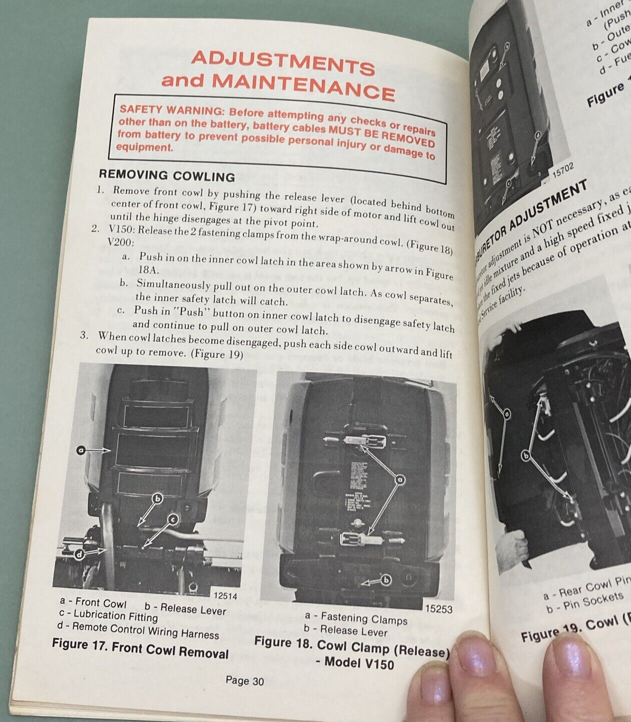 GENUINE MERCURY C-90-97-856 OPERATION & MAINTENANCE MANUAL MODELS 150 200 1981