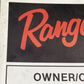 RANGER BOATS/RANGER TRAIL TRAILERS 1-94-2000-94MY OWNER OPERATOR MANUAL 1993