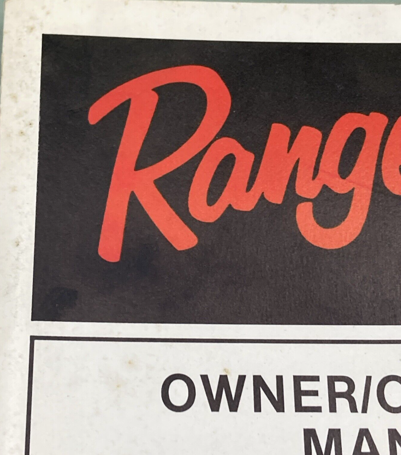 RANGER BOATS/RANGER TRAIL TRAILERS 1-94-2000-94MY OWNER OPERATOR MANUAL 1993