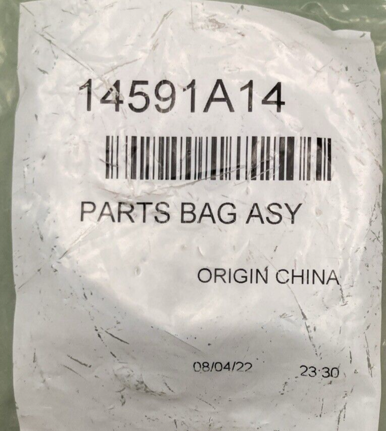 NEW GENUINE MERCURY 14591A14 ANODIC PLATE ALUMINUM W/ MOUNTING BOLT