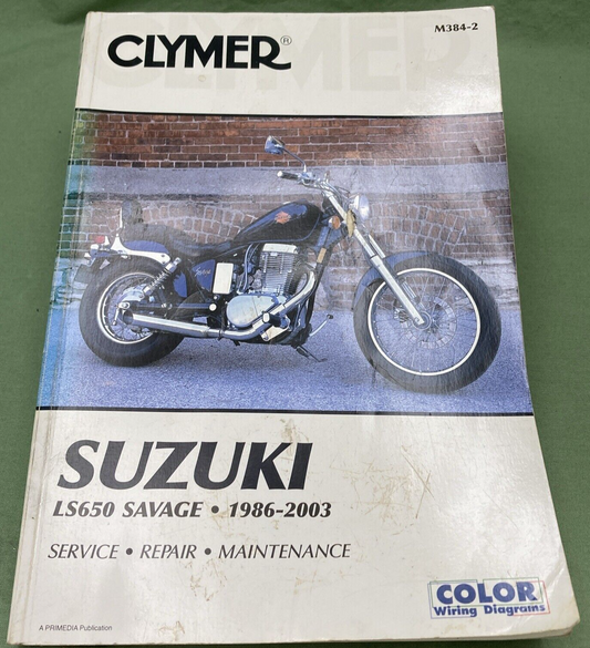 CLYMER M384-2 SUZUKI LS650 SAVAGE SERVICE MANUAL 1986-2003