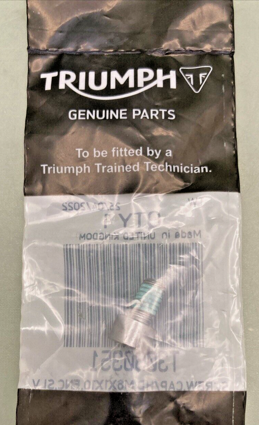 NEW GENUINE TRIUMPH T3050351 - Screw, Cap/hd, M6 X 10, Slv, Enc