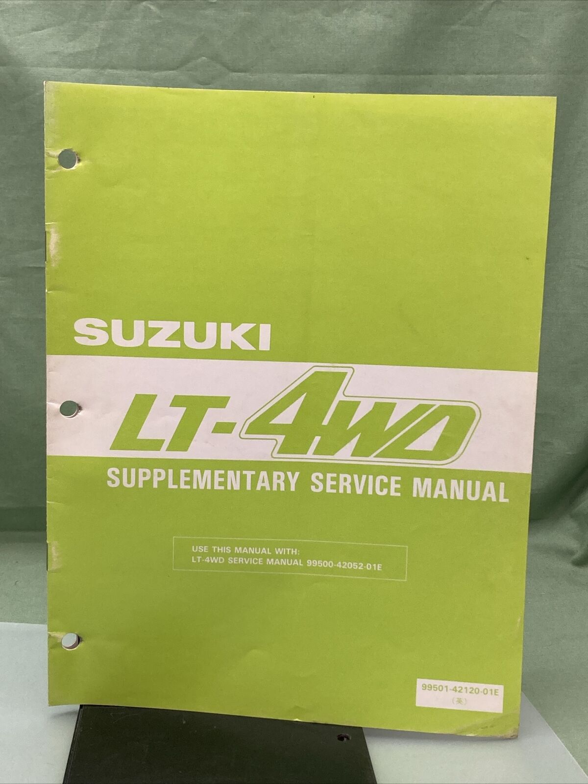 GENUINE SUZUKI 99501-42120-01E SUPPLEMENTARY SERVICE MANUAL LT-4WD