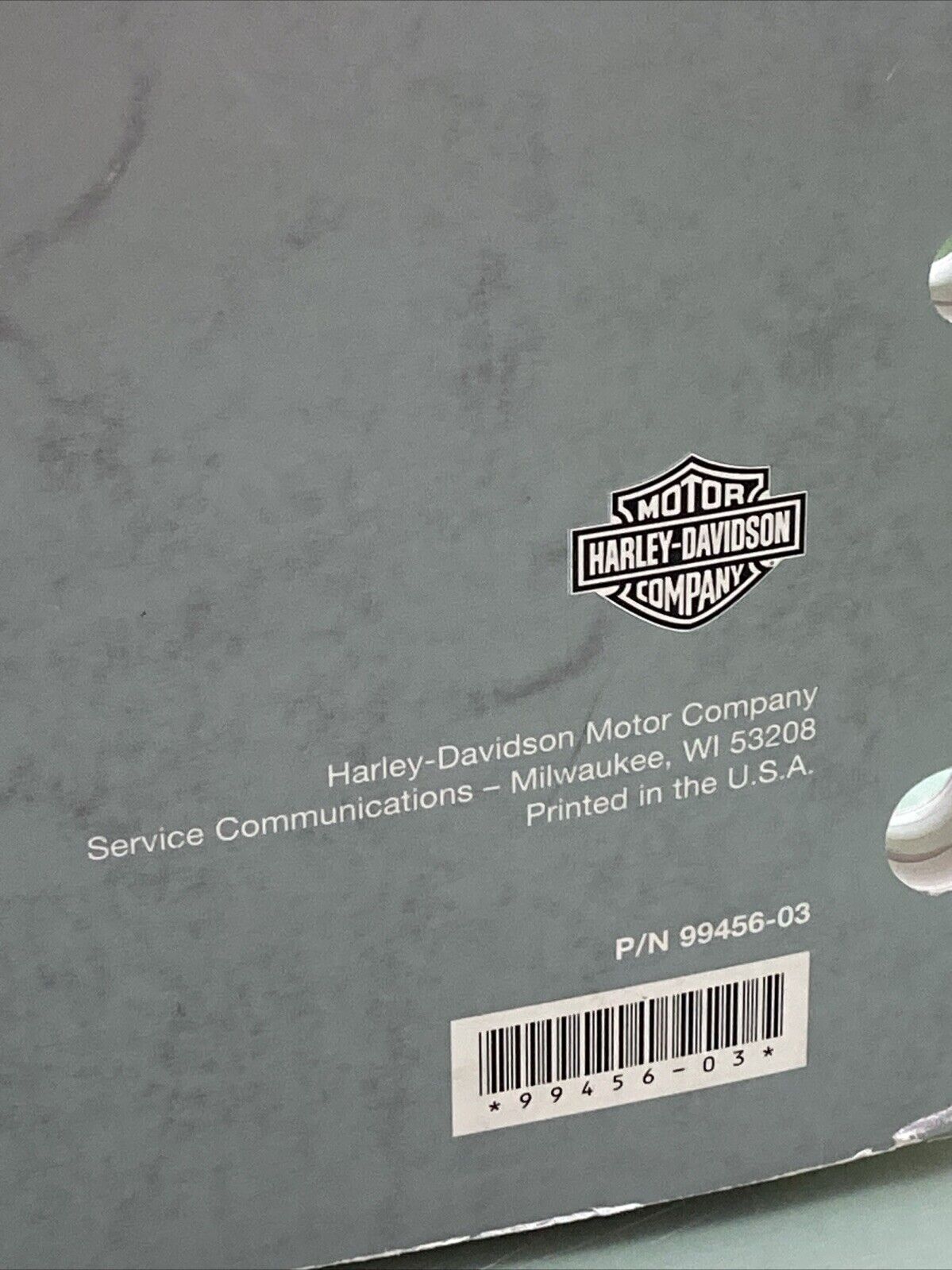 HARLEY DAVIDSON 99456-03 TOURING MODELS 2003 PARTS CATALOG