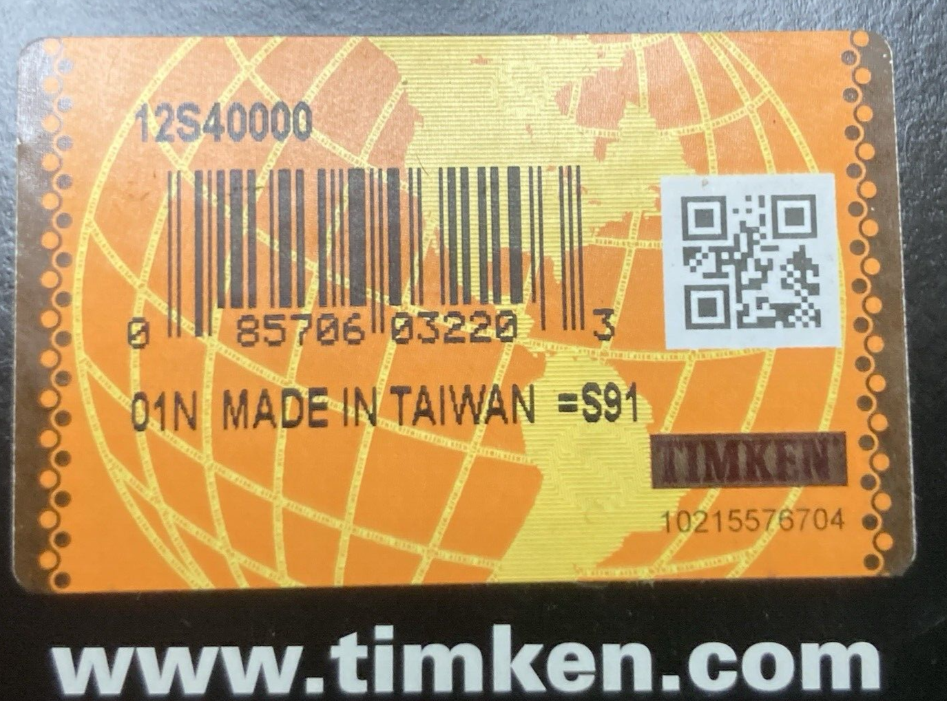 NEW GENUINE TIMKEN 12S4000 OIL SEAL, WHEEL