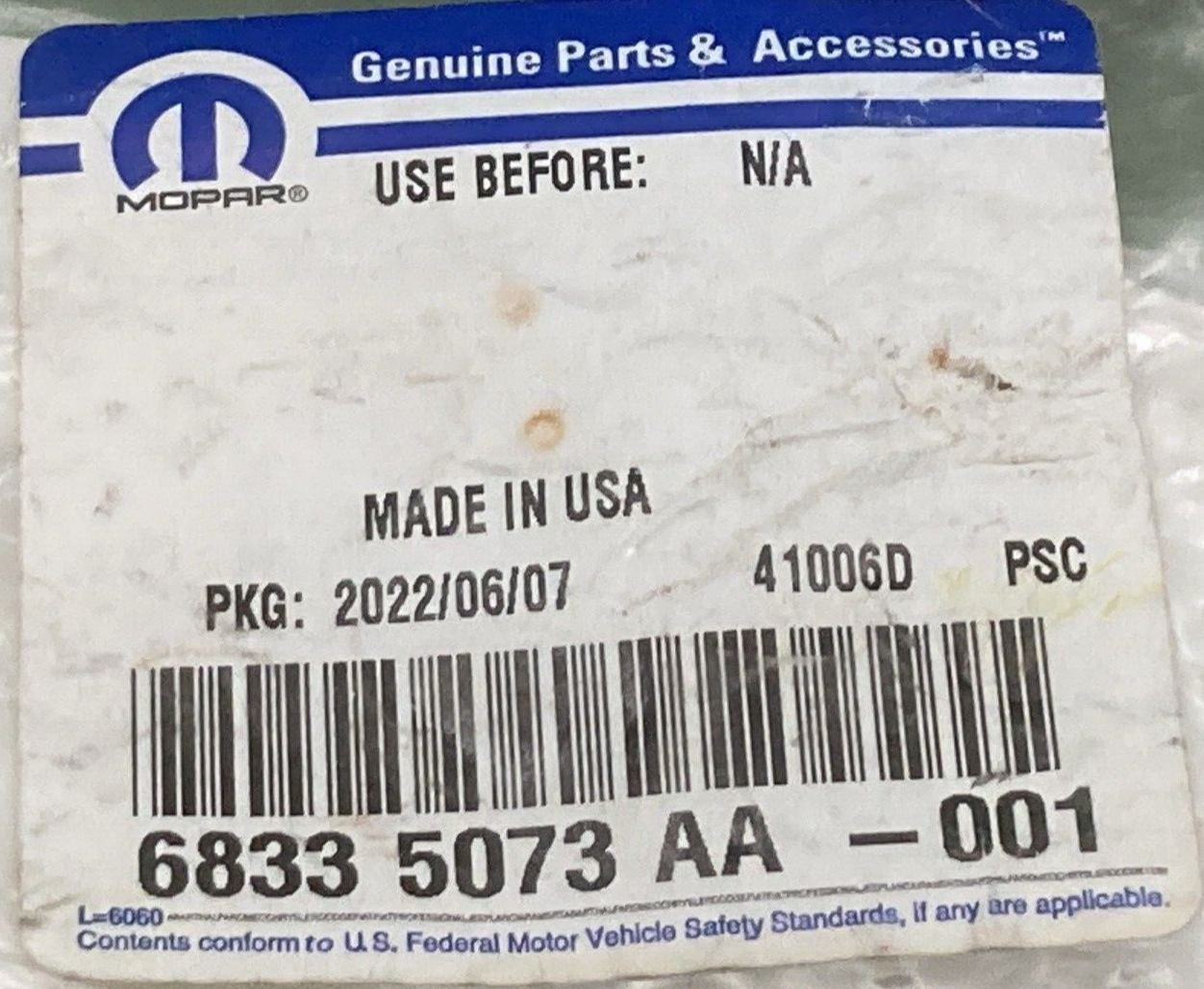 NEW GENUINE MOPAR 68335073AA Lower Grille Bezel Left FITS JEEP