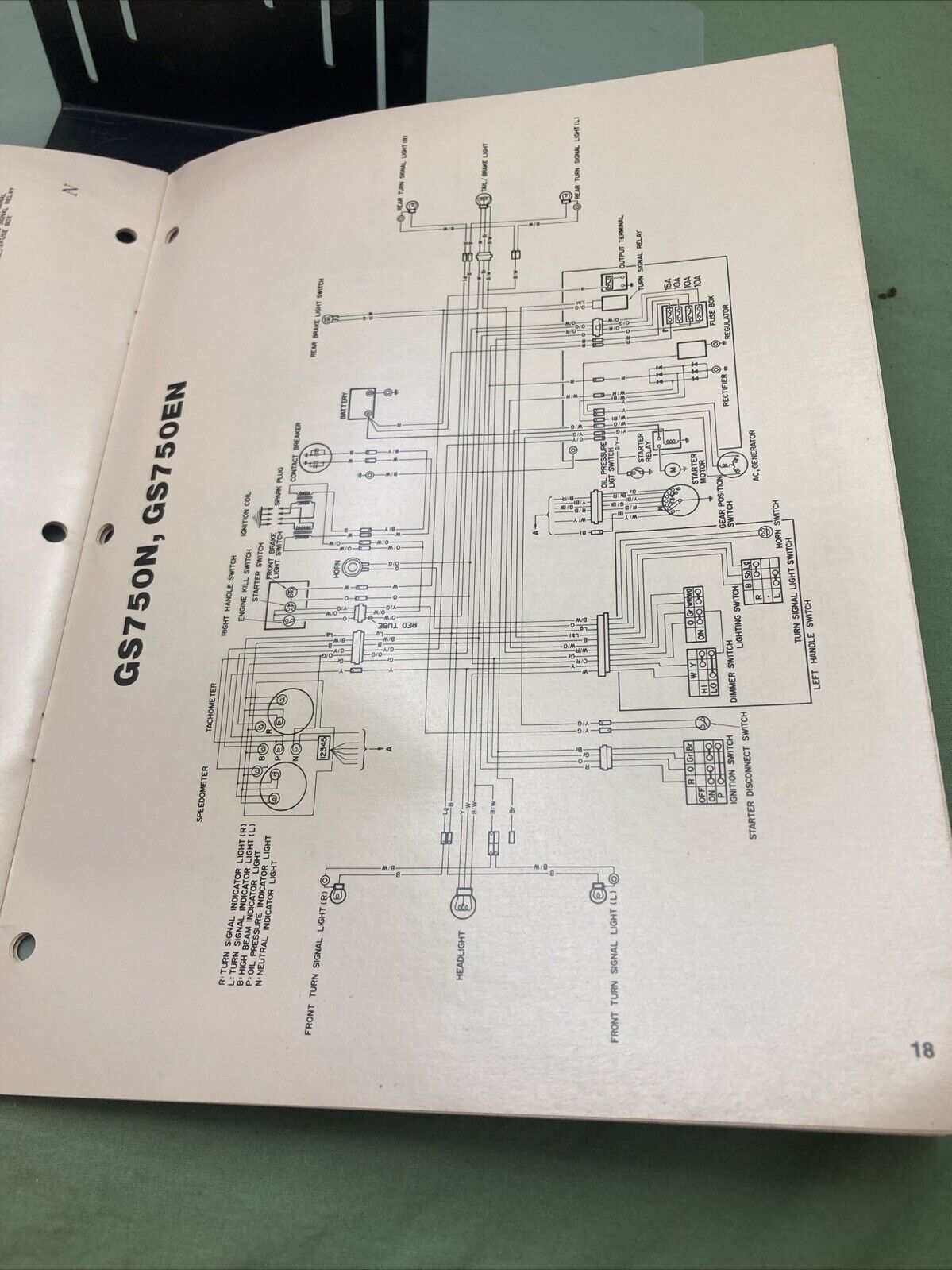 GENUINE SUZUKI 99923-00755 WIRING DIAGRAMS 1979