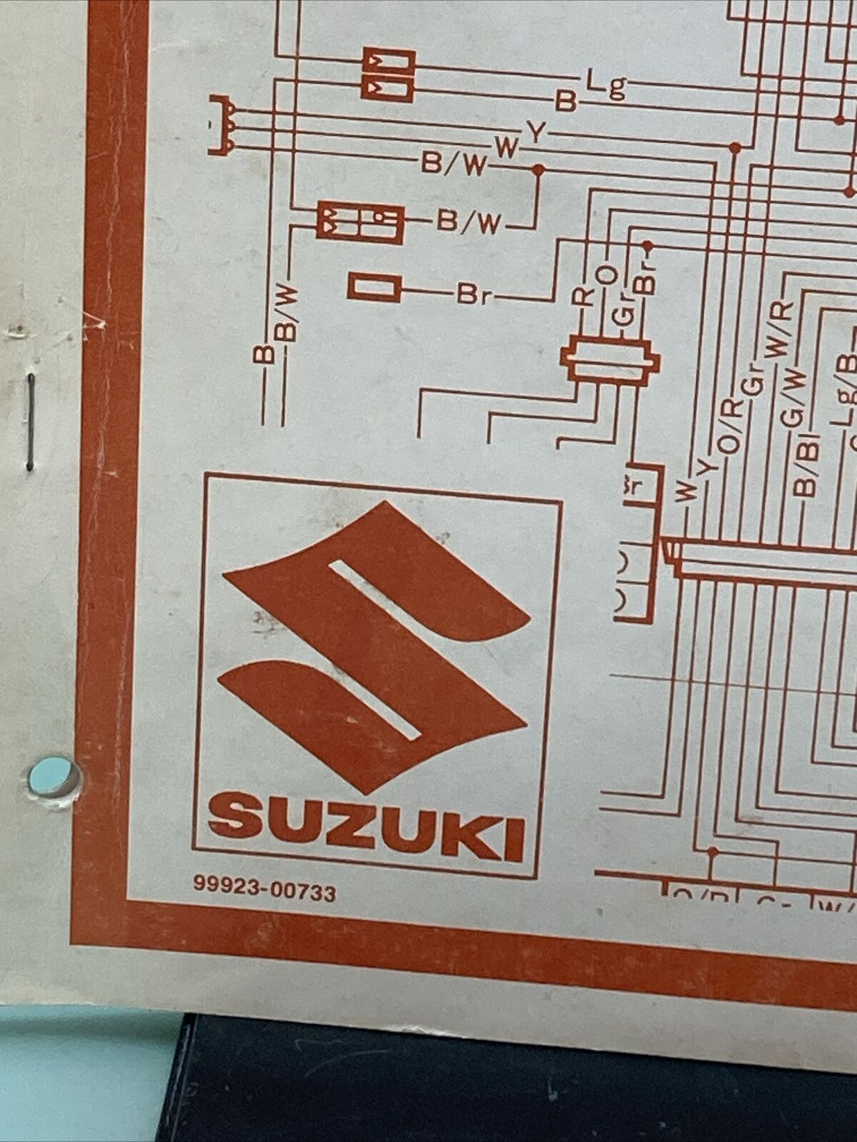 GENUINE SUZUKI 99923-00733 WIRING DIAGRAMS 1977