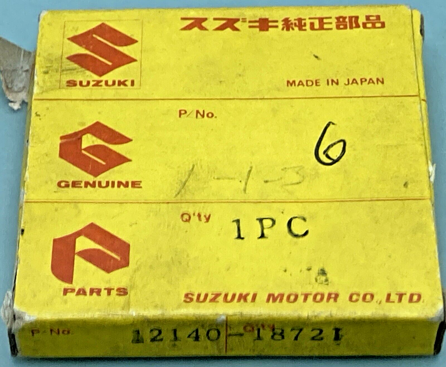 NEW GENUINE SUZUKI 12140-18721 PISTON RING SET