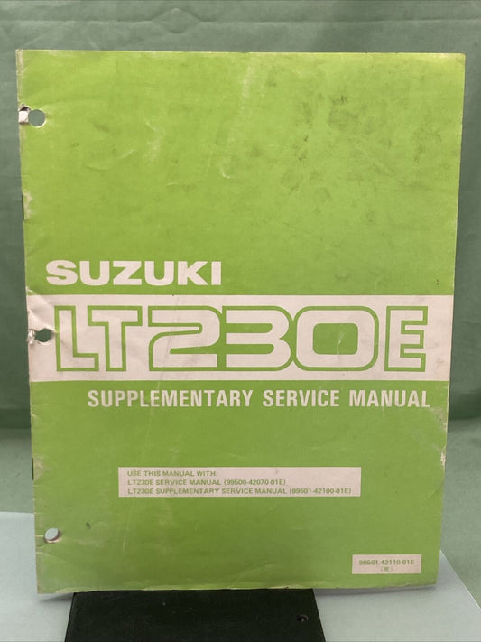 GENUINE SUZUKI 99501-42110-01E SUPPLEMENTARY SERVICE MANUAL LT230E