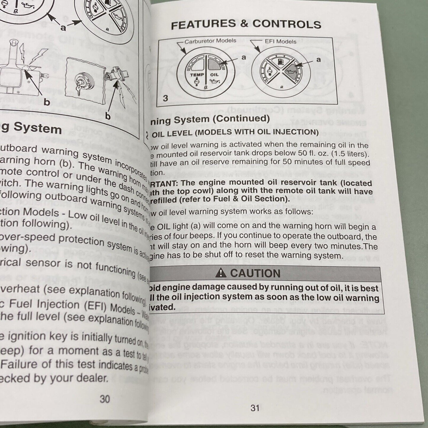 GENUINE MERCURY MARINE 90-10128990 OPERATION MAINTENANCE WARRANTY MANUAL 1998