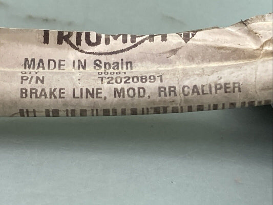 NEW GENUINE TRIUMPH T2020891 Brake Line, Modulator, Rear Cal