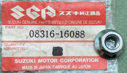 QTY 2 NEW GENUINE SUZUKI 08316-16088 NUT CHROME CLYINDER