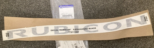 NEW GENUINE MOPAR 5JC82GX9AA DECAL BLACK "RUBICON" FITS '07-'18 JEEP