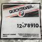 QTY 3 NEW GENUINE MERCURY QUICKSILVER 12-78910 WASHER