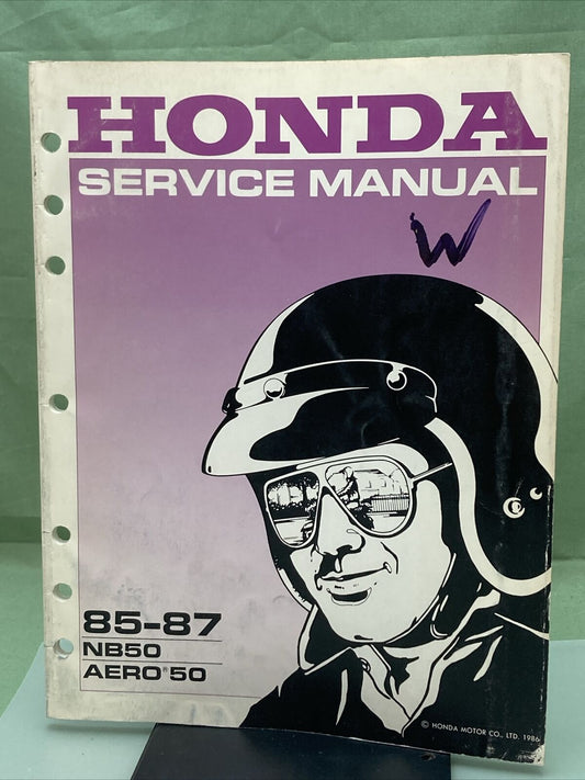 GENUINE HONDA 61GN202 NB50/AERO 50 SERVICE MANUAL '85-'87