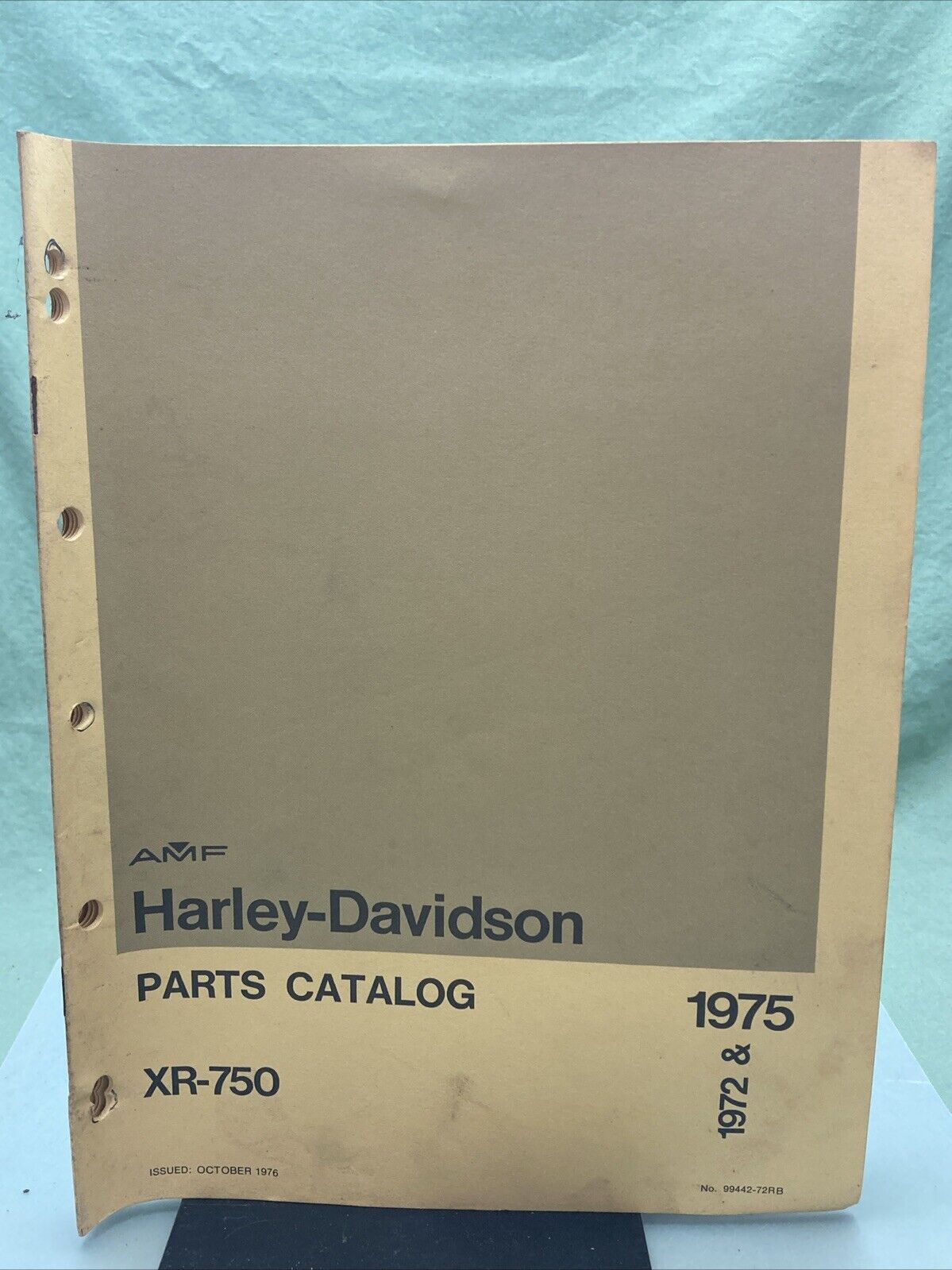 AMF HARLEY DAVIDSON 99442-72RB XR-750 PARTS CATALOG 1972-1975