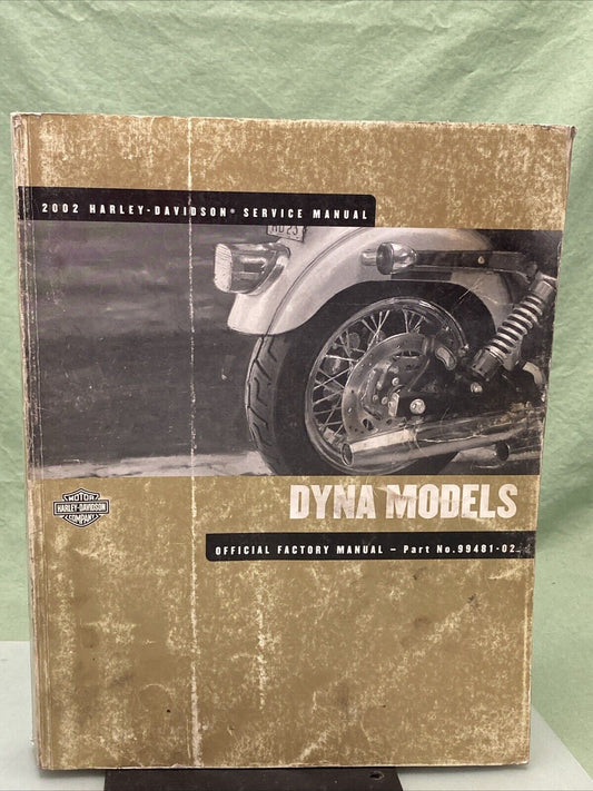 HARLEY DAVIDSON 99481-02 DYNA MODELS 2002 SERVICE MANUAL