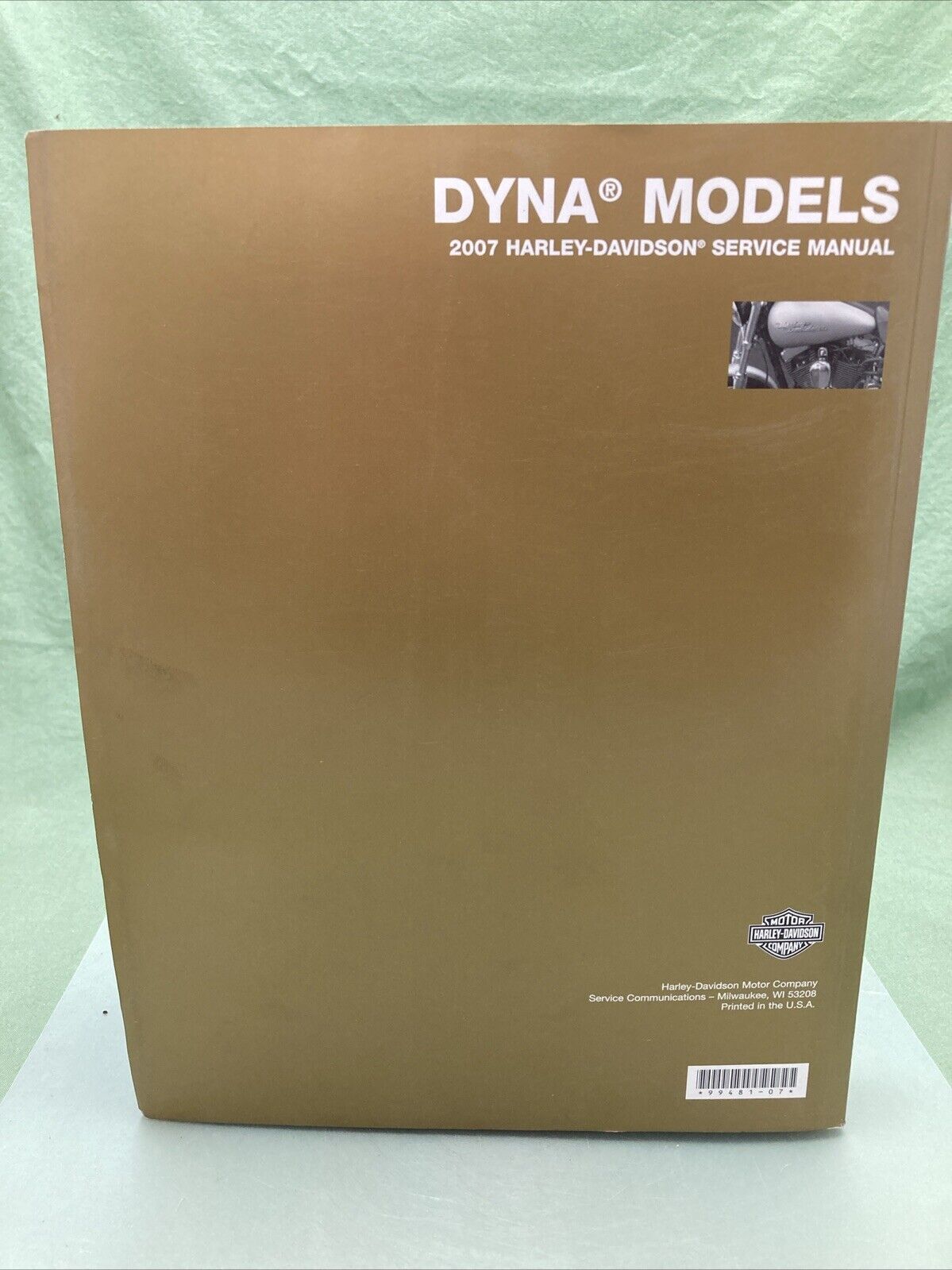 HARLEY DAVIDSON 99481-07 DYNA MODELS 2007 SERVICE MANUAL