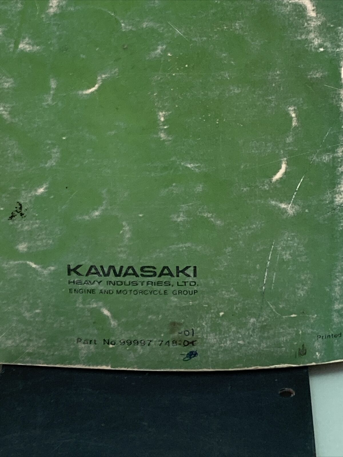 GENUINE KAWASAKI 99997-748-01 SHOP MANUAL KE100