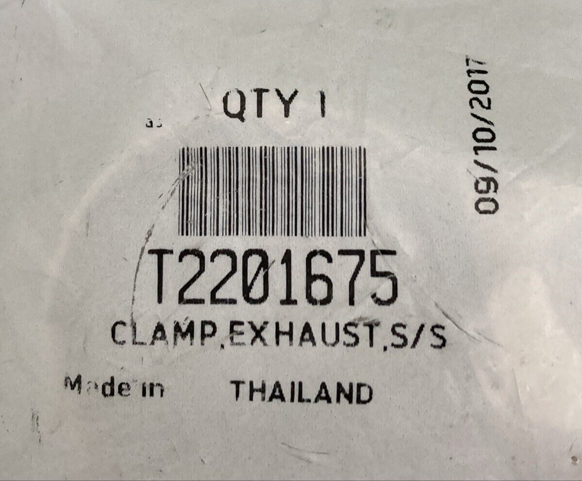 NEW GENUINE TRIUMPH T2201675 Clamp, Exhaust, S/s