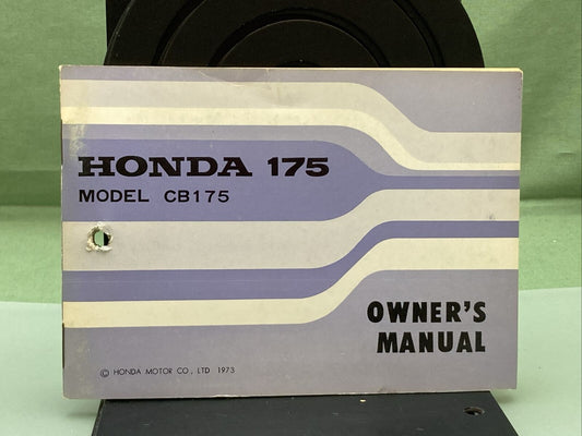 GENUINE HONDA 3145301 CB175 OWNER'S MANUAL '73