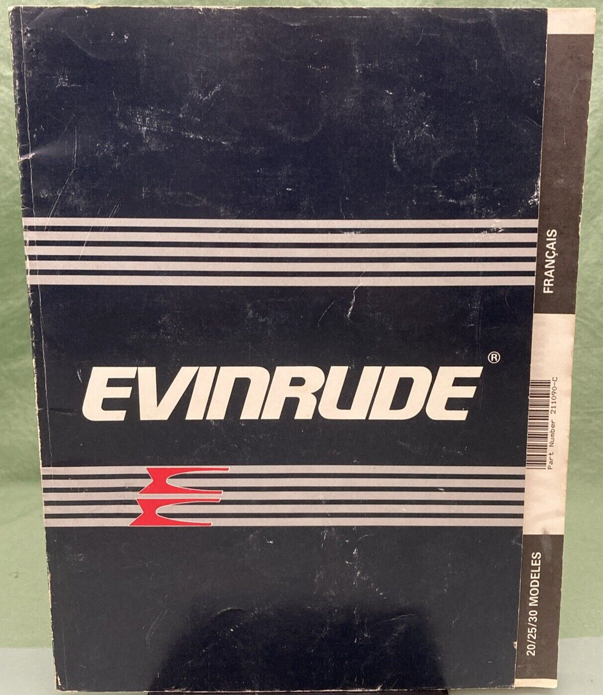 EVINRUDE 211090 OPERATION & MAINTENANCE MANUAL MODELS 20-30 ENGLISH FRENCH 1988