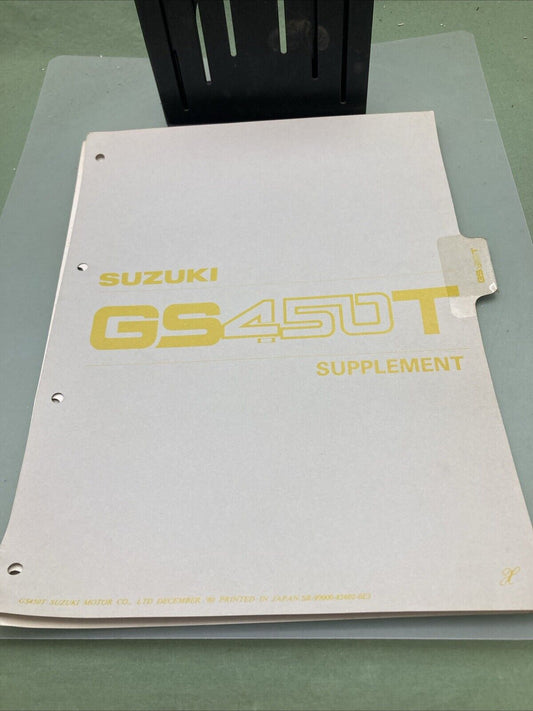 GENUINE SUZUKI 99000-85602-03E GS450T SUPPLEMENT 1980