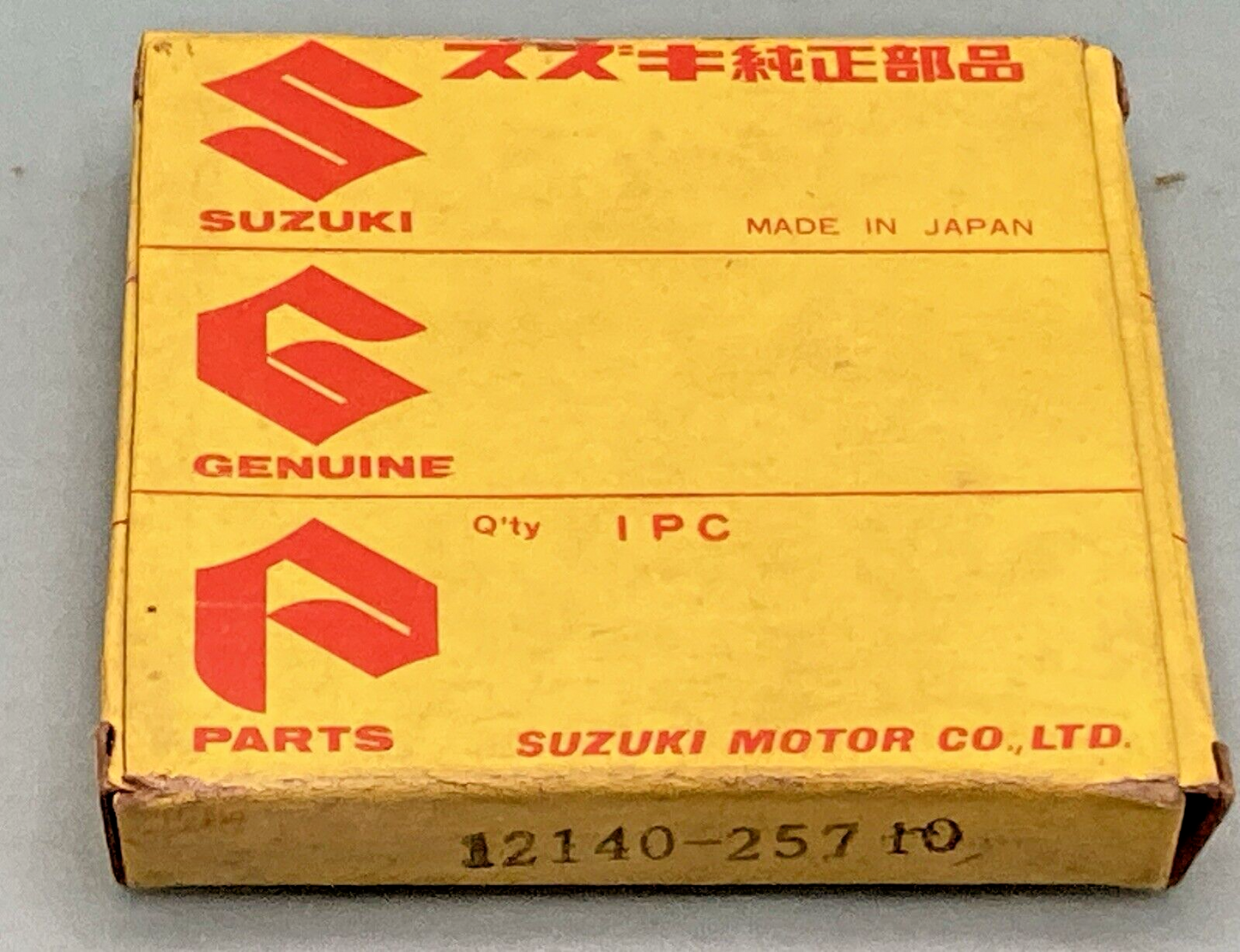 NEW GENUINE SUZUKI 12140-25710 PISTON RING SET, 1976 SUZUKI TS90 TC90