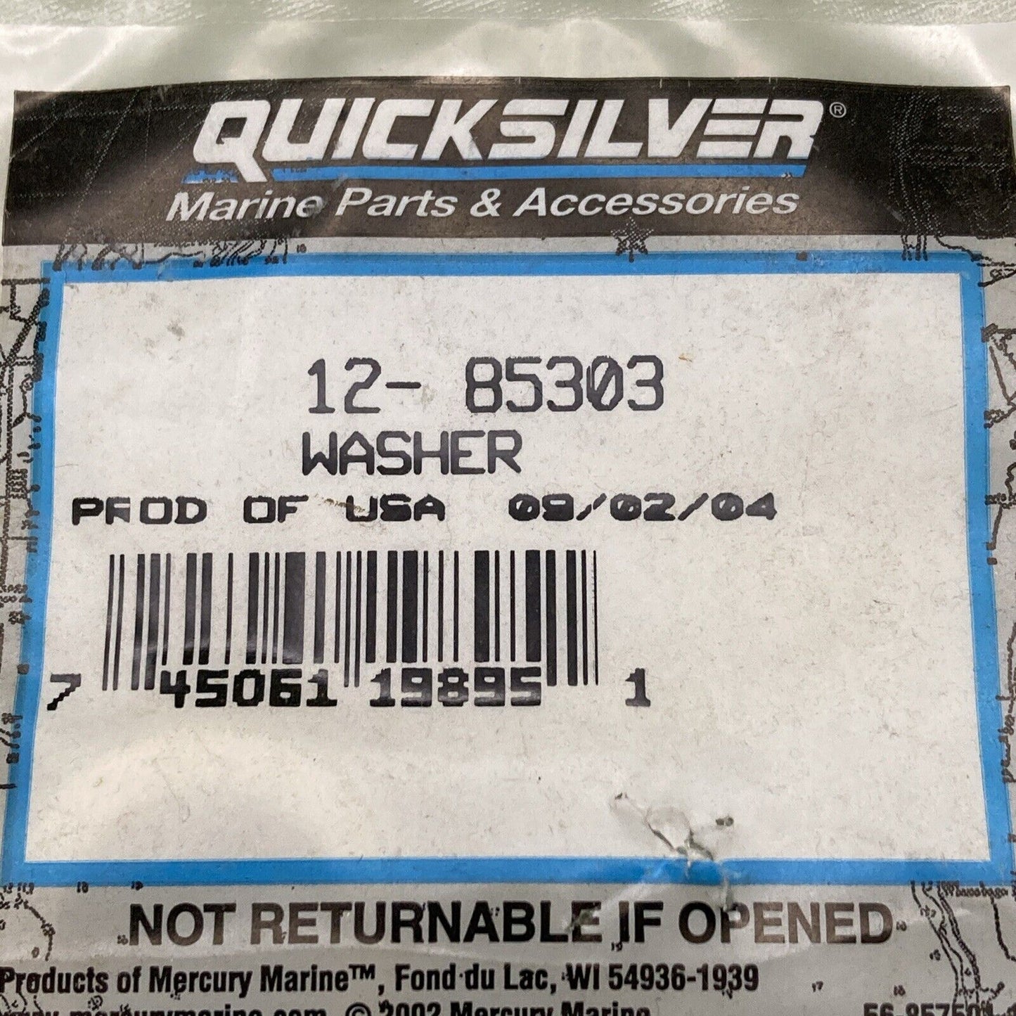 QTY 3 NEW GENUINE MERCURY QUICKSILVER 12-85303 WASHER