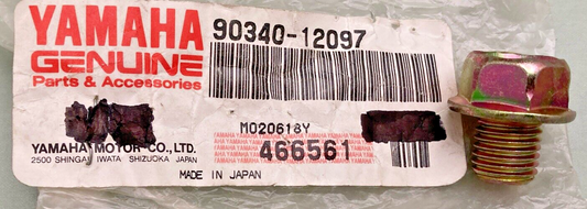 QTY 2 NEW GENUINE YAMAHA 90340-12097 Plug, Straight Screw