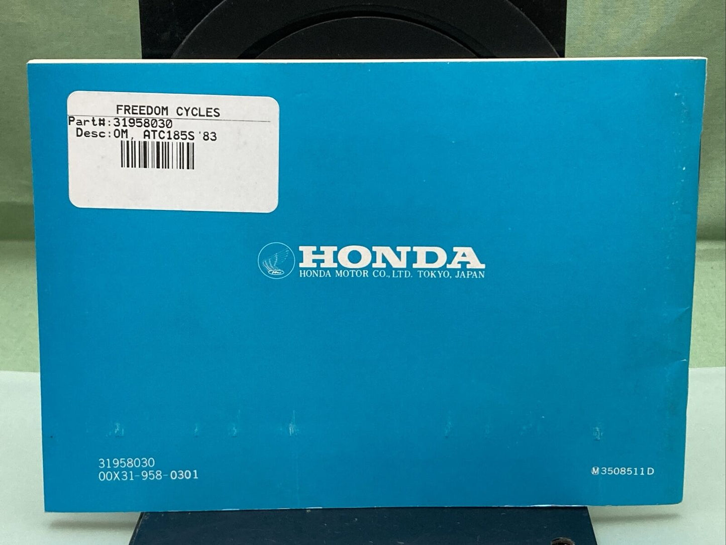 GENUINE HONDA 31958030 ATC 185S OWNER'S MANUAL '83