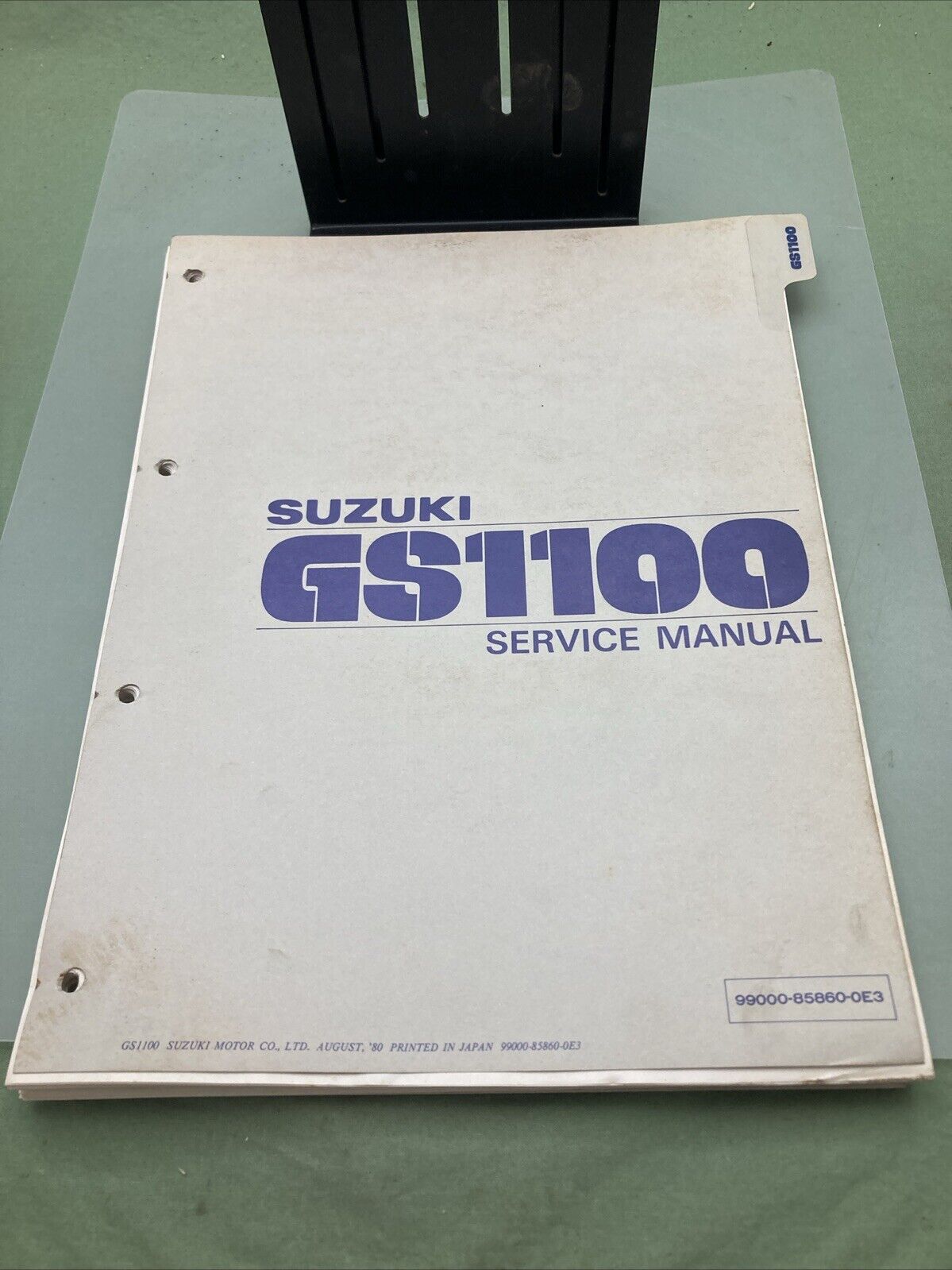 GENUINE SUZUKI 99000-85860-0E3 GS1100 SERVICE MANUAL 1980