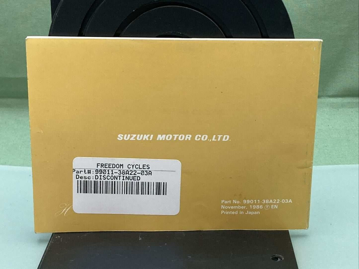 GENUINE SUZUKI 99011-38A22-03A VS700GL OWNER'S MANUAL