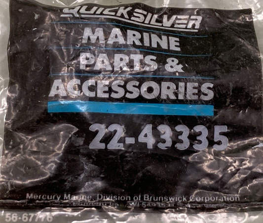 NEW GENUINE MERCURY QUICKSILVER 22-43335 CONNECTOR 90 Degree Nylon
