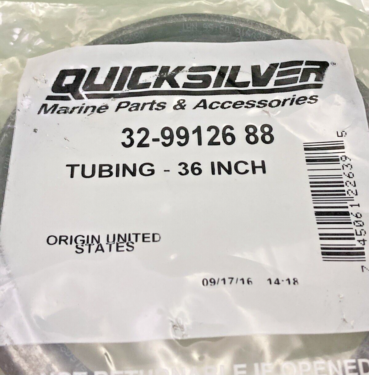 NEW GENUINE MERCURY QUICKSILVER 32-9912688 TUBING 36"