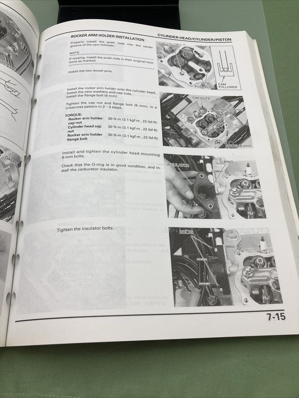 GENUINE HONDA 61HM800 TRX 250 FOURTRAX RECON SERVICE MANUAL