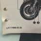 YAMAHA LIT-11666-03-35 XVZ12TK SUPPLEMENTARY ASSEMBLY MANUAL 26H-28107-10